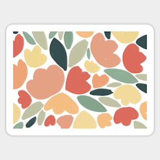 bright geometric floral pattern Sticker